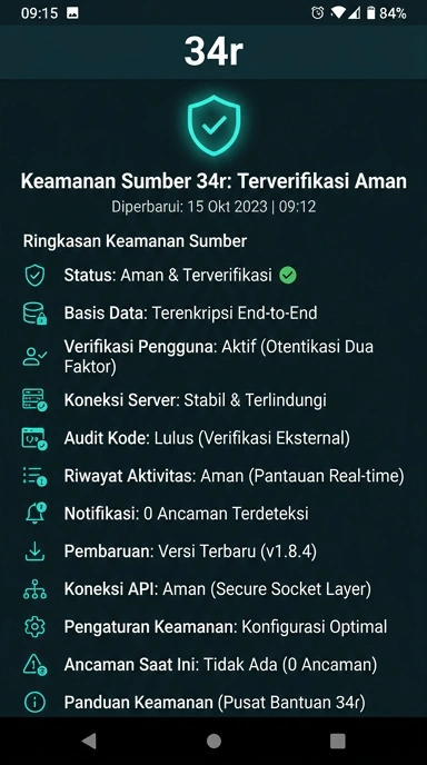 Kanal Resmi 34r untuk Pengguna Android Indonesia