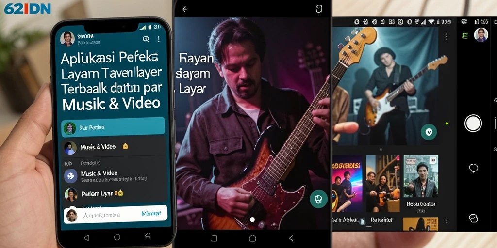 Tampilan antarmuka aplikasi Perekam Layar 62IDN yang user-friendly.