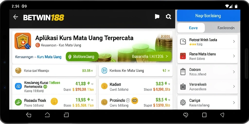 Tampilan antarmuka BETWIN188 yang sederhana dan intuitif.