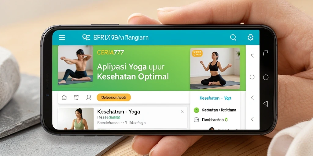 Tampilan antarmuka CERIA777 yang informatif dan menawan untuk sesi yoga.