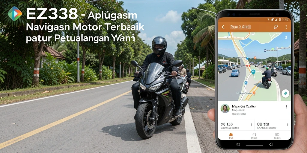 Tampilan antarmuka utama EZ338 dengan fitur Navigasi Motor.