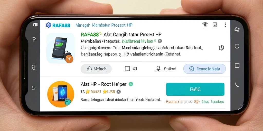 Tampilan antarmuka pengguna RAFA88 yang sederhana dan fungsional.