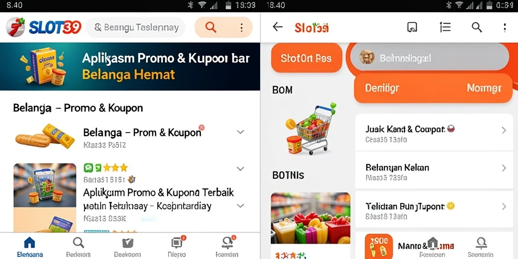 Tampilan antarmuka SLOT39 dengan pilihan kupon menarik.