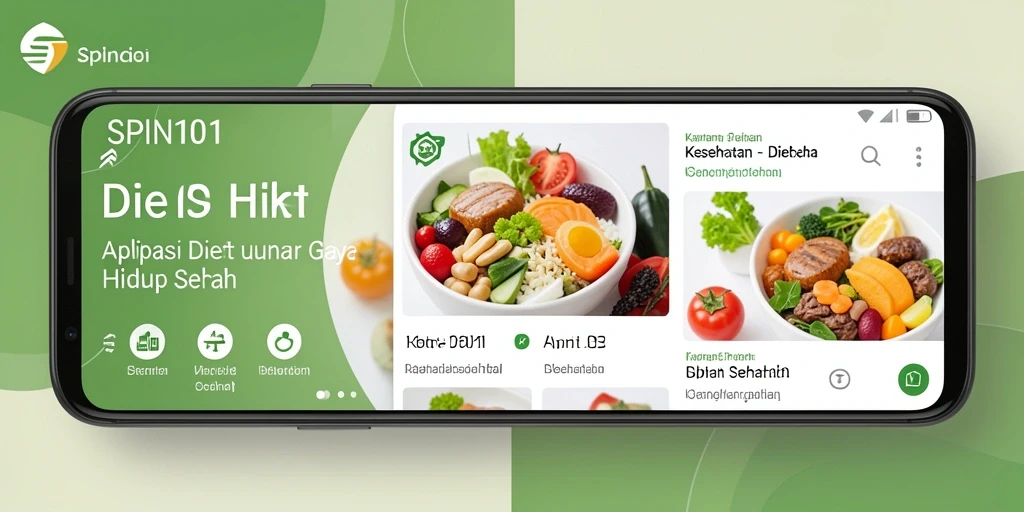 Antarmuka SPIN101 yang user-friendly untuk program Diet Sehat.