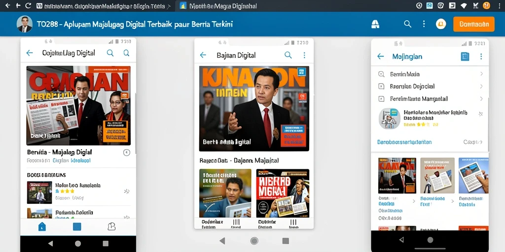Tampilan antarmuka TO288 yang modern dan informatif.