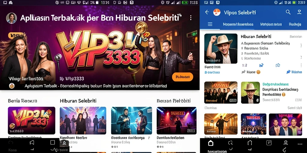 Tampilan antarmuka VIP333 yang menarik dan modern.